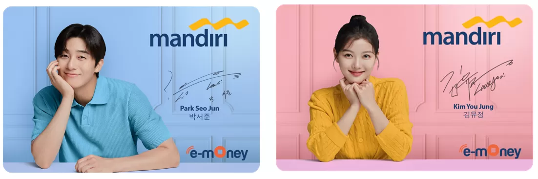 Mandiri e-Money Special Edition Park Seo Jun dan Kim You Jung, Gampang Banget